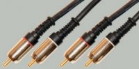 Шнур_PREMIER_2 x RCA - 2 x_RCA 1.5м._позолоченный_5-304 1.5