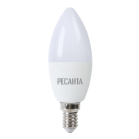 СветодиоднаялампаРЕСАНТАLL-R-C37-7W-230-3K-E14