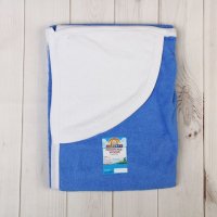 Пеленка-уголокмахровоеКАРАПУЗ80х80Синий