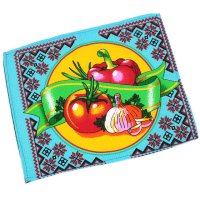 ПолотенцевафельноекухонноеОвощисинийSV12043-7