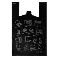 ПакетЭлектроника,полиэтиленовыймайка,чёрная,3402213