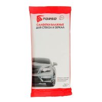 ВлажныесалфеткиTORSO,длястеколизеркал,25шт.,2131501