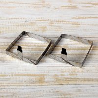 Наборформдляяичницы8х8смКвадрат,2шт,1045180