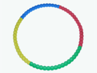 Обручмассажныйстальнойвцветной,рельефнойпоролоновойоплетке,07383