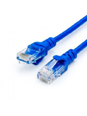 Патч-кордATCOM(АТ9166)патч-кордлитой,5м.UTP,RJ45,Cat.5e,синий